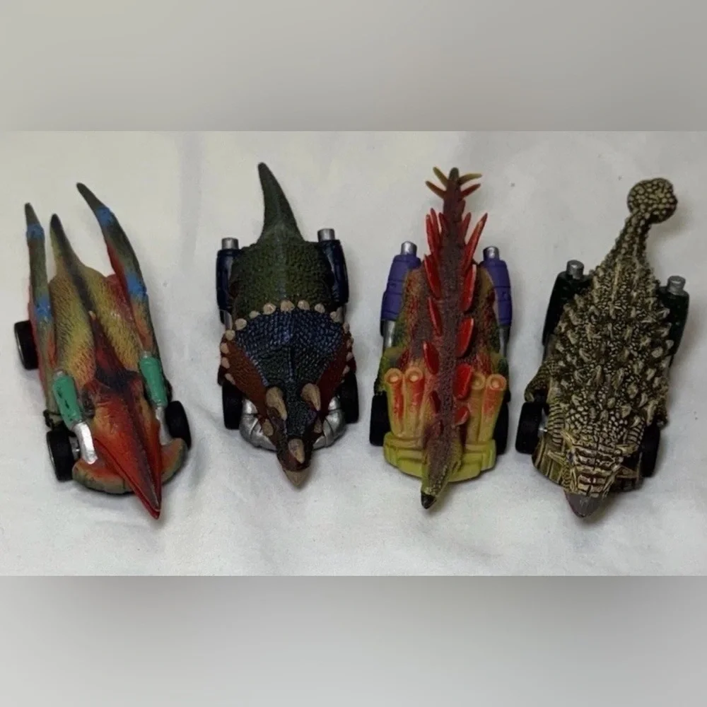 Dinosaur Toys for Kids 3-5 Pull Back Toy Cars 4 Pack Dino Toys for 3 4 5 and up